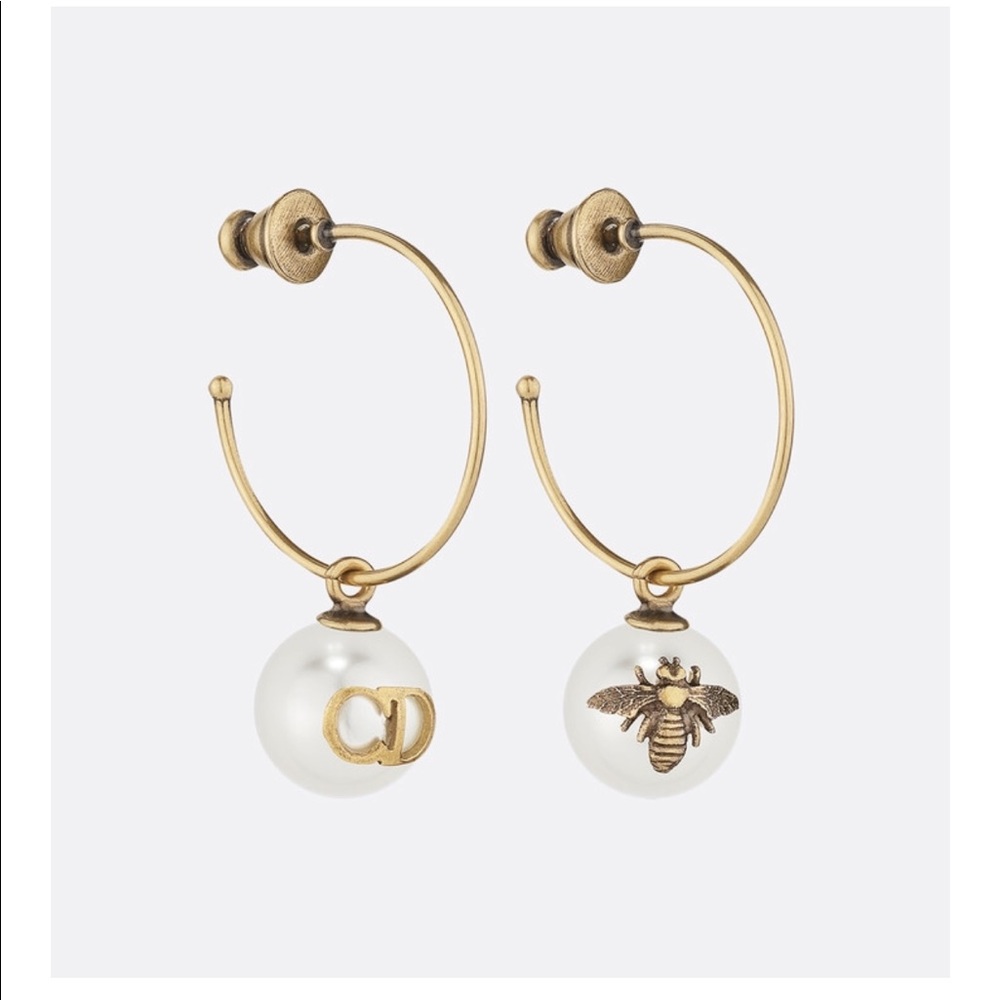 NEW Dior TRÉSOR DE TRIBALE Pearl earrings